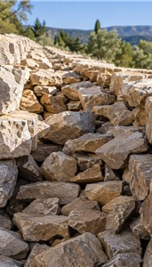 Au cœur d’un mur en pierre sèche en Provence